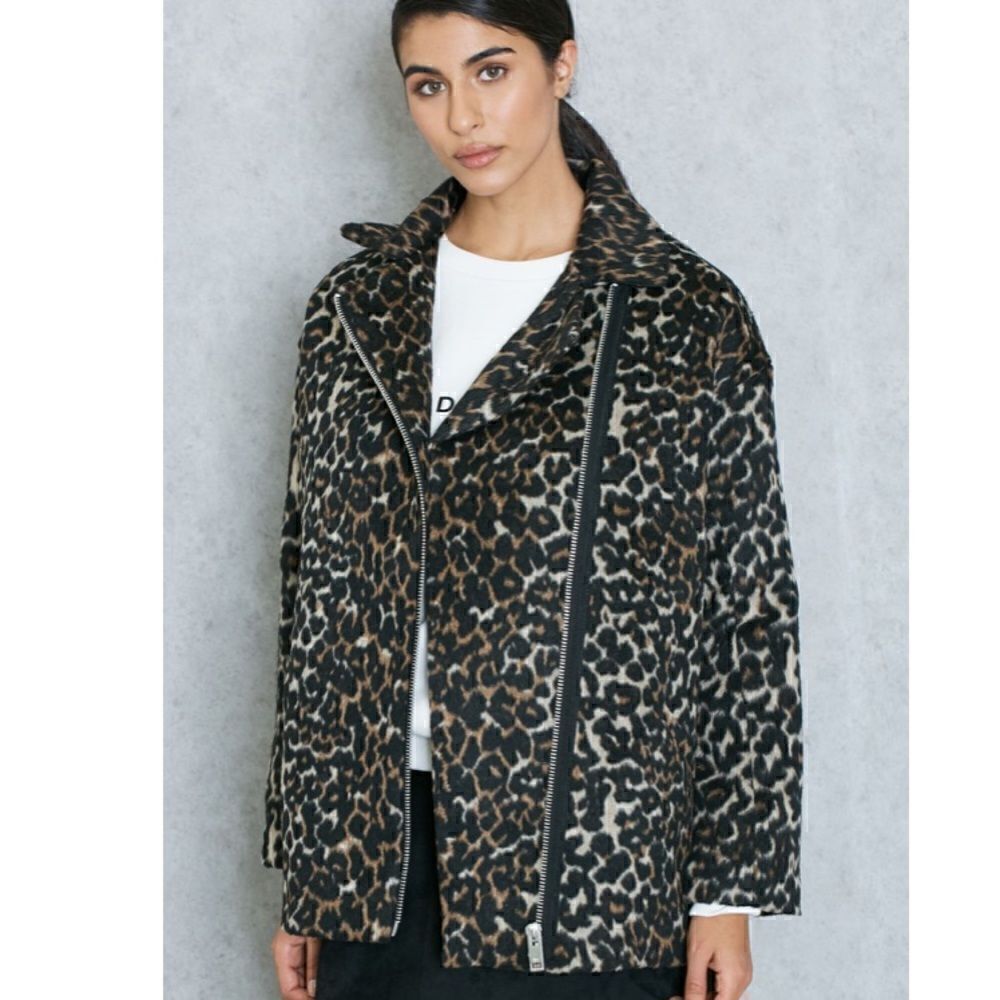 Mango Casual Leopard Jacket XXS-XS